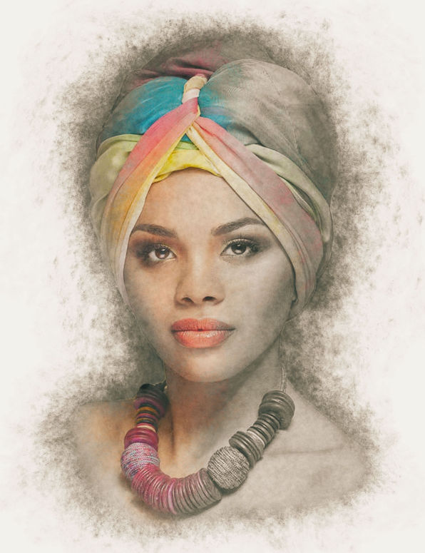 Cartel efecto pastel